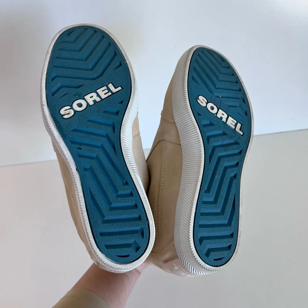 Sorel Women's‎ Out N About Wedge Sneaker Bootie Nova Sand, Sea Salt